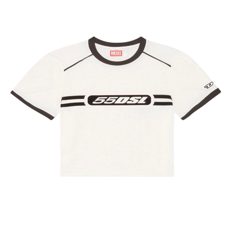 Diesel Logo-Print crop t-shirt